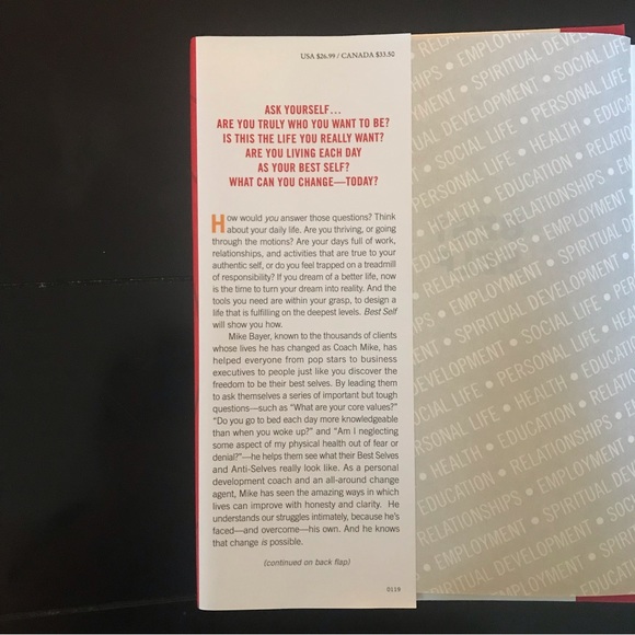 EUC Best Self (book): Be You, Only Better by Life Coach Mike Bayer/ Hard cover - Picture 3 of 5